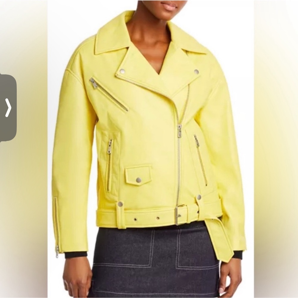 Avec les filles vegan leather jacket